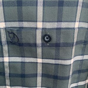 Fjallraven Fjallslim men’s L green plaid shirt
